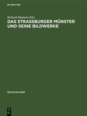 cover image of Das Strassburger Münster und seine Bildwerke